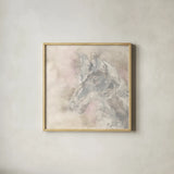 Gray Head IV by Chris Paschke. Shown in a natural wood glass frame for a timeless modern aesthetic. Available as an archival giclee rolled canvas, fine art paper, or poster print. SKU 37172a.