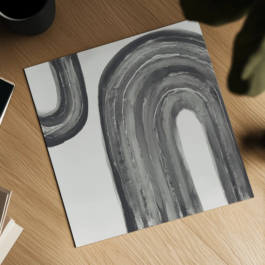 Gray Rainbow I by Chris Paschke. Shown as a detailed flat fine art print, highlighting archival giclee quality. Available as an archival giclee rolled canvas, fine art paper, or poster print. SKU 69556a.