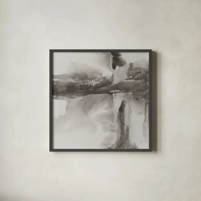 Gray Tones II by Chris Paschke. Shown in a sleek black glass frame for a contemporary gallery look. Available as an archival giclee rolled canvas, fine art paper, or poster print. SKU 44979a.