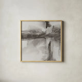 Gray Tones II by Chris Paschke. Shown in a natural wood glass frame for a timeless modern aesthetic. Available as an archival giclee rolled canvas, fine art paper, or poster print. SKU 44979a.