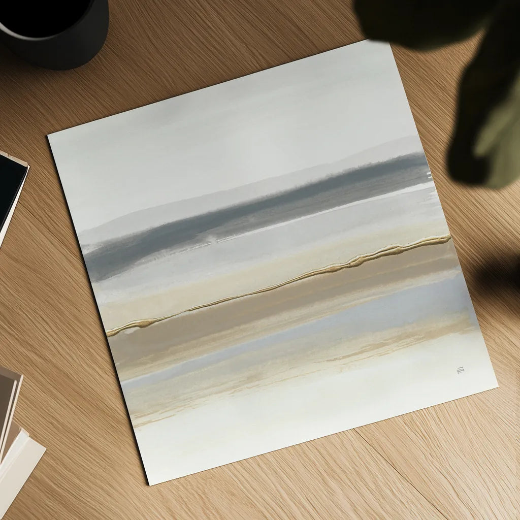 Gray and Sand II by Chris Paschke. Shown as a detailed flat fine art print, highlighting archival giclee quality. Available as an archival giclee rolled canvas, fine art paper, or poster print. SKU 75444a.