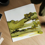 Greenscape I by Chris Paschke. Shown as a detailed flat fine art print, highlighting archival giclee quality. Available as an archival giclee rolled canvas, fine art paper, or poster print. SKU 66750a.