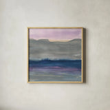 Grey Hills II by Chris Paschke. Shown in a natural wood glass frame for a timeless modern aesthetic. Available as an archival giclee rolled canvas, fine art paper, or poster print. SKU 24077a.