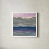 Grey Hills II by Chris Paschke. Shown in a crisp white glass frame for a clean and minimalist style. Available as an archival giclee rolled canvas, fine art paper, or poster print. SKU 24077a.