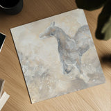 Grey Horse II by Chris Paschke. Shown as a detailed flat fine art print, highlighting archival giclee quality. Available as an archival giclee rolled canvas, fine art paper, or poster print. SKU 37178a.