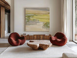 Grey Stone I by Chris Paschke. Shown as extra-large giant wall art in a modern living room. Available as an archival giclee rolled canvas, fine art paper, or poster print. SKU 19801a.