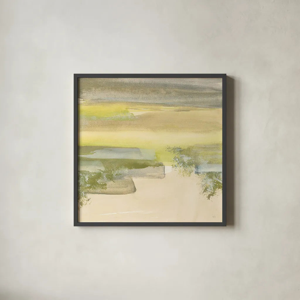 Grey Stone IV by Chris Paschke. Shown in a sleek black glass frame for a contemporary gallery look. Available as an archival giclee rolled canvas, fine art paper, or poster print. SKU 19804a.