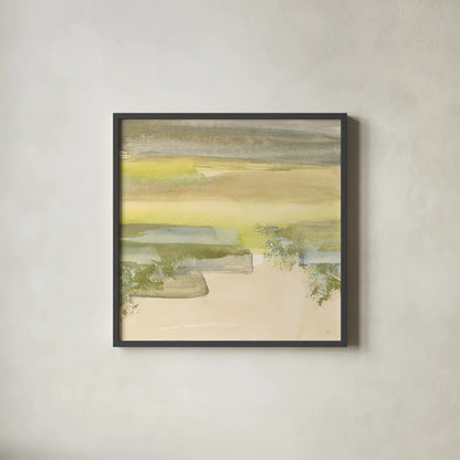 Grey Stone IV by Chris Paschke. Shown in a sleek black glass frame for a contemporary gallery look. Available as an archival giclee rolled canvas, fine art paper, or poster print. SKU 19804a.