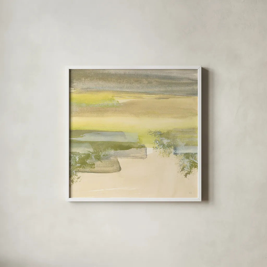 Grey Stone IV by Chris Paschke. Shown in a crisp white glass frame for a clean and minimalist style. Available as an archival giclee rolled canvas, fine art paper, or poster print. SKU 19804a.