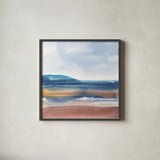 Grounded Rust I by Chris Paschke. Shown in a sleek black glass frame for a contemporary gallery look. Available as an archival giclee rolled canvas, fine art paper, or poster print. SKU 91462a.