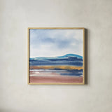 Grounded Rust II by Chris Paschke. Shown in a natural wood glass frame for a timeless modern aesthetic. Available as an archival giclee rolled canvas, fine art paper, or poster print. SKU 91463a.