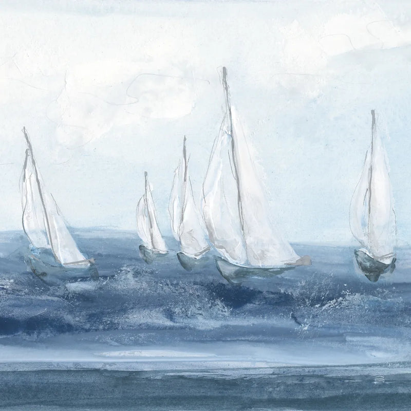 Group Sail I Crop by Chris Paschke. SKU 73882a. Archival Giclee Fine art print for wall decor.