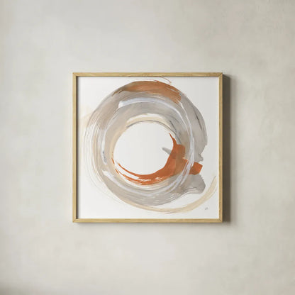 Hake Neutral I by Chris Paschke. Shown in a natural wood glass frame for a timeless modern aesthetic. Available as an archival giclee rolled canvas, fine art paper, or poster print. SKU 70661a.