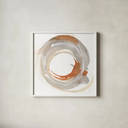 Hake Neutral I by Chris Paschke. Shown in a crisp white glass frame for a clean and minimalist style. Available as an archival giclee rolled canvas, fine art paper, or poster print. SKU 70661a.