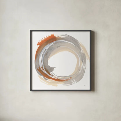 Hake Neutral II by Chris Paschke. Shown in a sleek black glass frame for a contemporary gallery look. Available as an archival giclee rolled canvas, fine art paper, or poster print. SKU 70662a.