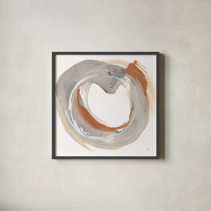 Hake Neutral III by Chris Paschke. Shown in a sleek black glass frame for a contemporary gallery look. Available as an archival giclee rolled canvas, fine art paper, or poster print. SKU 70663a.