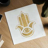 Hamsa III by Chris Paschke. Shown as a detailed flat fine art print, highlighting archival giclee quality. Available as an archival giclee rolled canvas, fine art paper, or poster print. SKU 64652a.