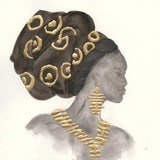 Headdress Beauty I by Chris Paschke. SKU 48016a. Archival Giclee Fine art print for wall decor.