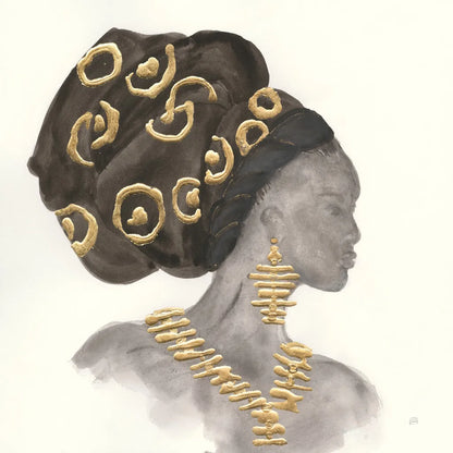 Headdress Beauty I by Chris Paschke. SKU 48016a. Archival Giclee Fine art print for wall decor.