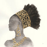 Headdress Beauty II by Chris Paschke. SKU 48017a. Archival Giclee Fine art print for wall decor.