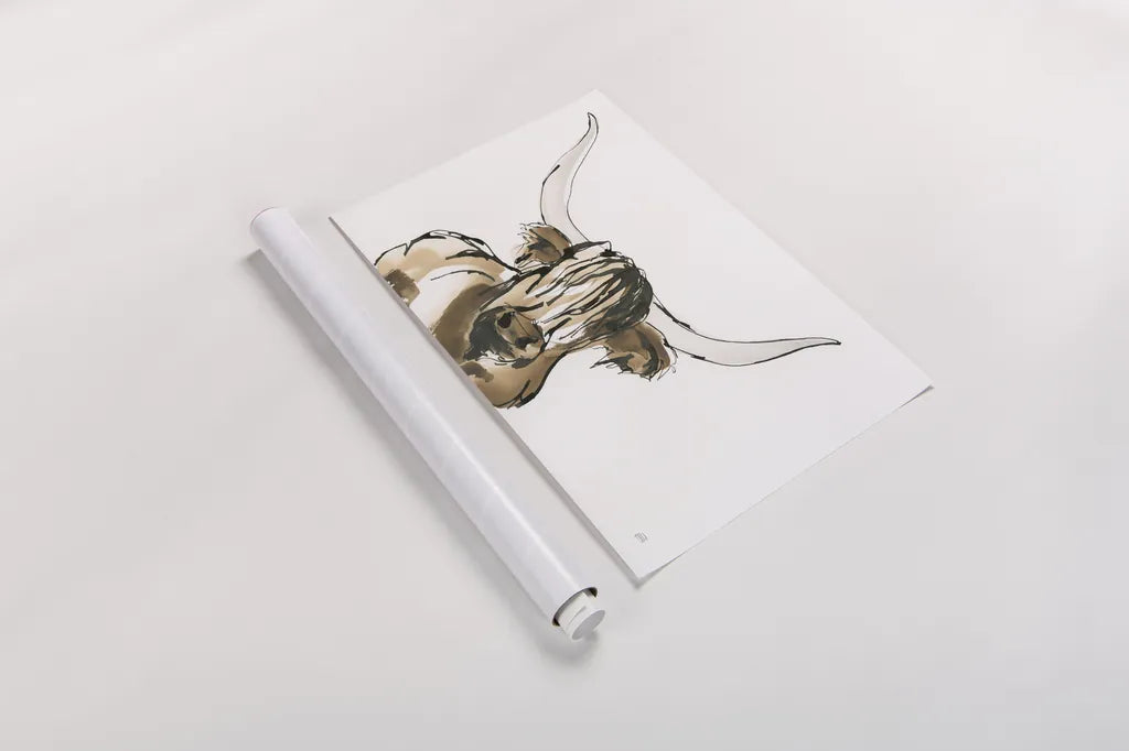 Highlander II by Chris Paschke. shown as a rolled paper print. Available as archival giclee rolled canvas, fine art paper, or poster print. SKU 53319i.