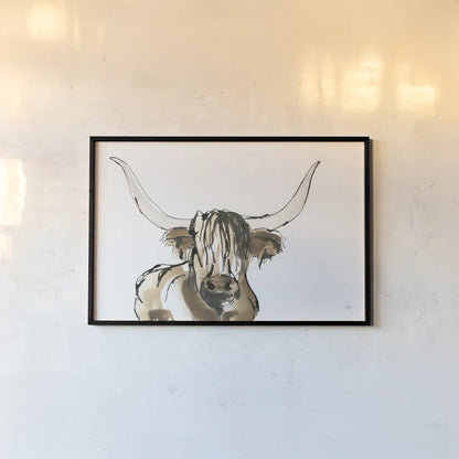 Highlander II by Chris Paschke. shown as a paper print in a black flame. Available as a archival giclee rolled canvas, fine art paper, or poster print. SKU 53319i.