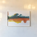 Hills by Chris Paschke. shown as a paper print in a white frame. Available as a archival giclee rolled canvas, fine art paper, or poster print. SKU 65426i.