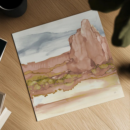 Honeybloom Desertscape VII by Chris Paschke. Shown as a detailed flat fine art print, highlighting archival giclee quality. Available as an archival giclee rolled canvas, fine art paper, or poster print. SKU 90641a.