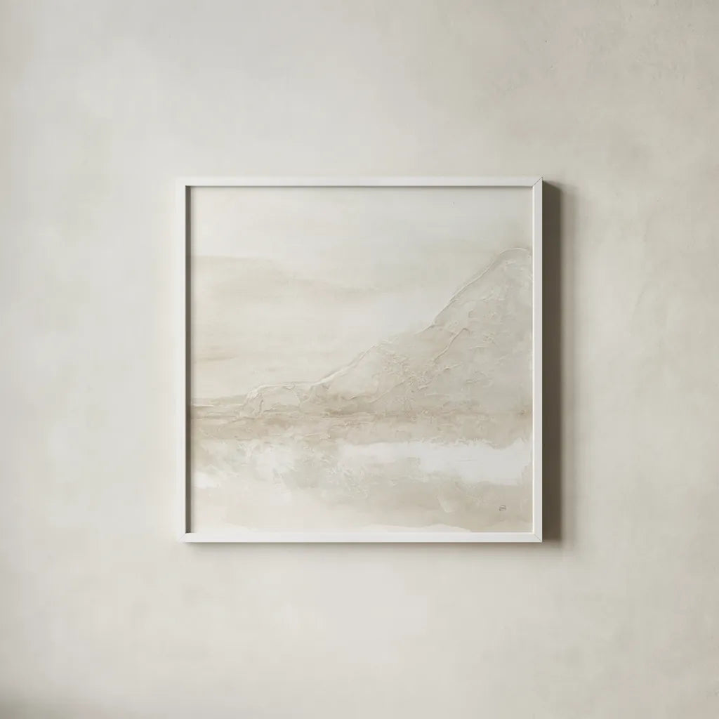 Honeybloom I by Chris Paschke. Shown in a crisp white glass frame for a clean and minimalist style. Available as an archival giclee rolled canvas, fine art paper, or poster print. SKU 83965a.