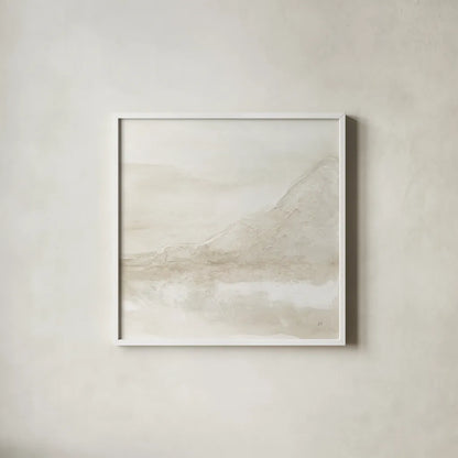 Honeybloom I by Chris Paschke. Shown in a crisp white glass frame for a clean and minimalist style. Available as an archival giclee rolled canvas, fine art paper, or poster print. SKU 83965a.