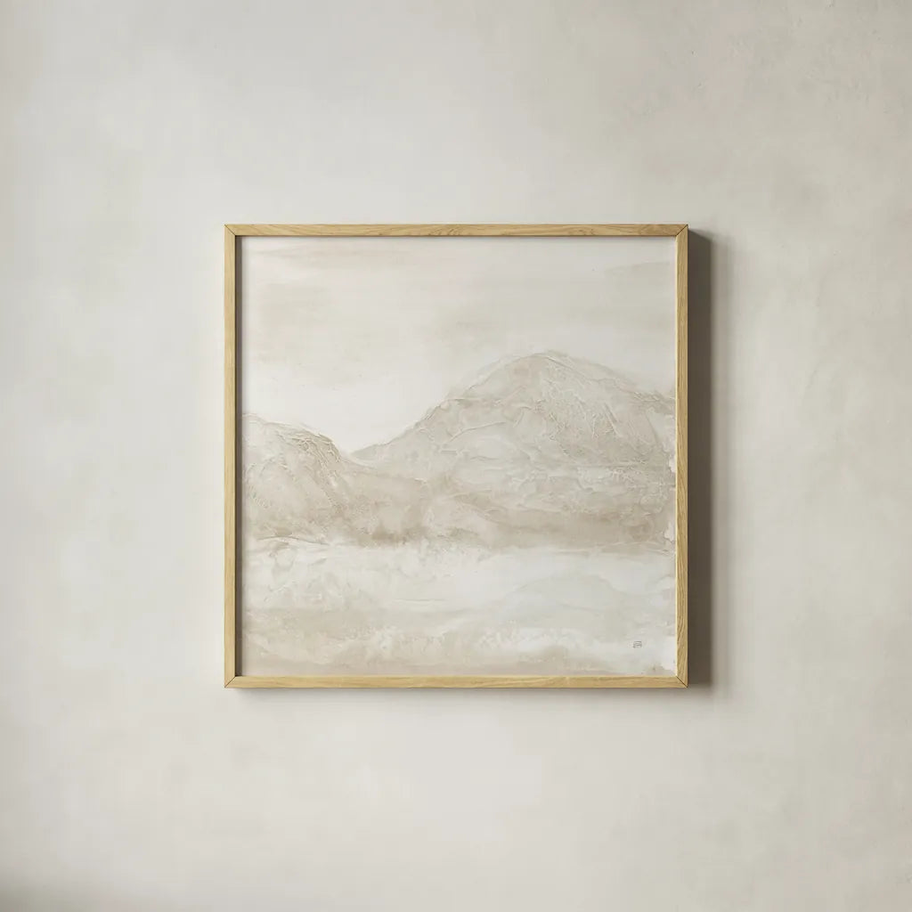 Honeybloom III by Chris Paschke. Shown in a natural wood glass frame for a timeless modern aesthetic. Available as an archival giclee rolled canvas, fine art paper, or poster print. SKU 83967a.