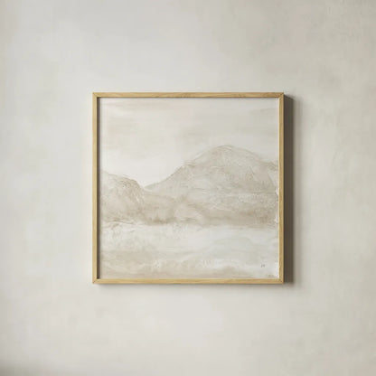 Honeybloom III by Chris Paschke. Shown in a natural wood glass frame for a timeless modern aesthetic. Available as an archival giclee rolled canvas, fine art paper, or poster print. SKU 83967a.