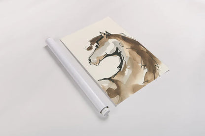 Horse Head II by Chris Paschke. shown as a rolled paper print. Available as archival giclee rolled canvas, fine art paper, or poster print. SKU 49930i.