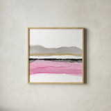 Iced Sherbetscape II by Chris Paschke. Shown in a natural wood glass frame for a timeless modern aesthetic. Available as an archival giclee rolled canvas, fine art paper, or poster print. SKU 81895a.