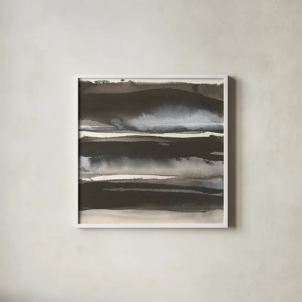 Impact III by Chris Paschke. Shown in a crisp white glass frame for a clean and minimalist style. Available as an archival giclee rolled canvas, fine art paper, or poster print. SKU 86247a.