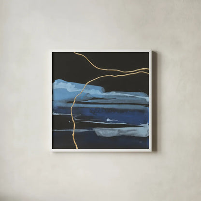 Improv III by Chris Paschke. Shown in a crisp white glass frame for a clean and minimalist style. Available as an archival giclee rolled canvas, fine art paper, or poster print. SKU 86239a.