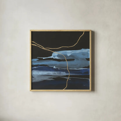 Improv IV by Chris Paschke. Shown in a natural wood glass frame for a timeless modern aesthetic. Available as an archival giclee rolled canvas, fine art paper, or poster print. SKU 86240a.