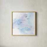 In Flight III by Chris Paschke. Shown in a natural wood glass frame for a timeless modern aesthetic. Available as an archival giclee rolled canvas, fine art paper, or poster print. SKU 95448a.