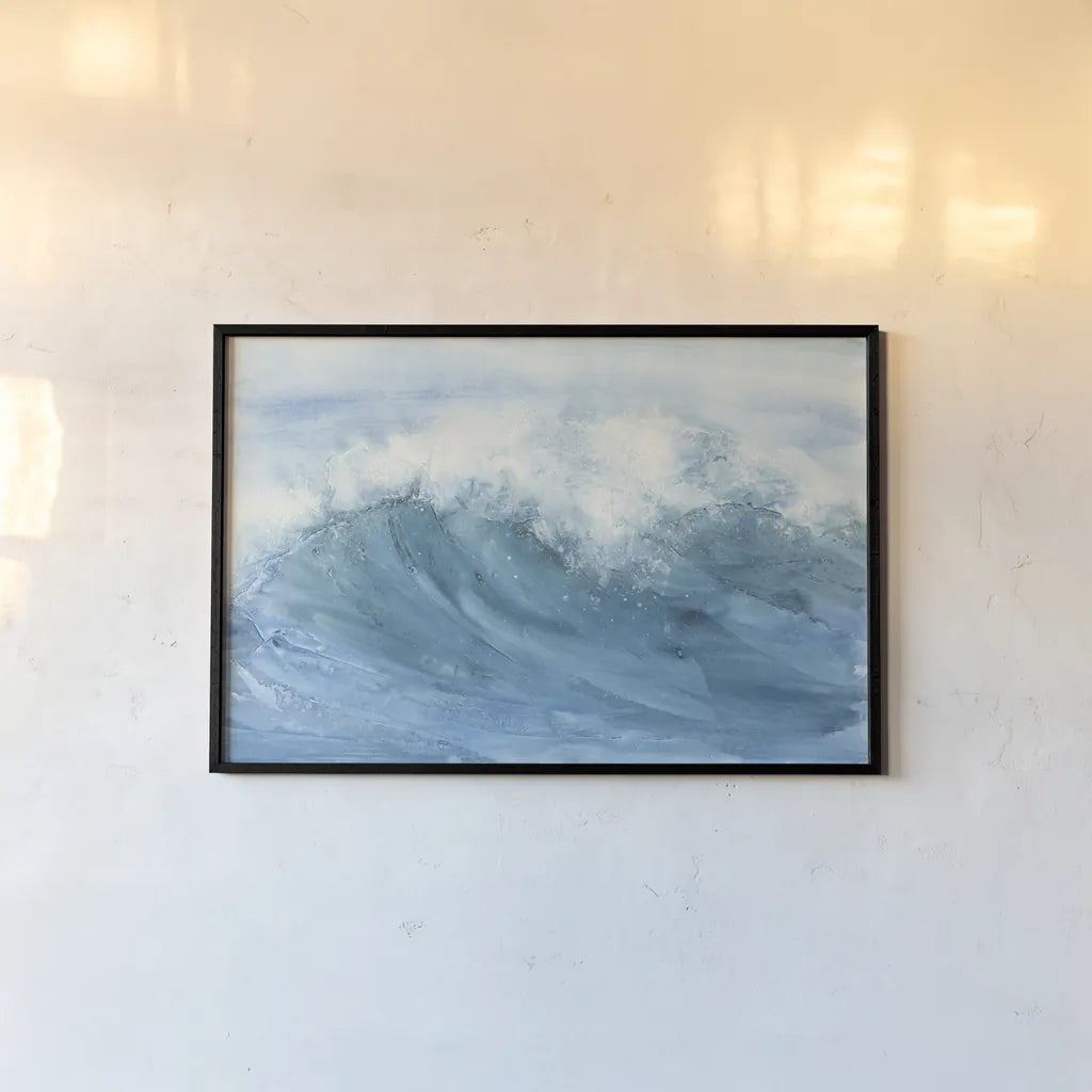 In the Blue I by Chris Paschke. shown as a paper print in a black flame. Available as a archival giclee rolled canvas, fine art paper, or poster print. SKU 61469i.