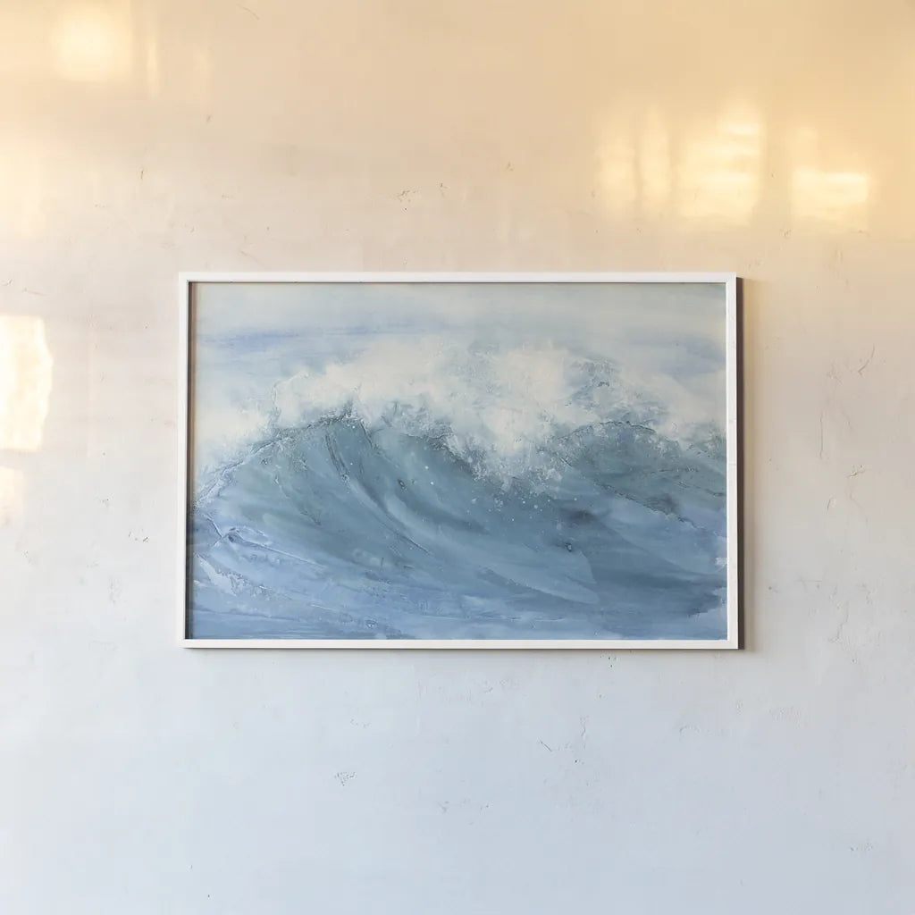 In the Blue I by Chris Paschke. shown as a paper print in a white frame. Available as a archival giclee rolled canvas, fine art paper, or poster print. SKU 61469i.