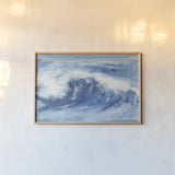 In the Blue II by Chris Paschke. shown as a paper print in a natural frame. Available as a archival giclee rolled canvas, fine art paper, or poster print. SKU 61470i.
