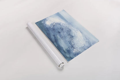 In the Blue IV by Chris Paschke. shown as a rolled paper print. Available as archival giclee rolled canvas, fine art paper, or poster print. SKU 61472i.