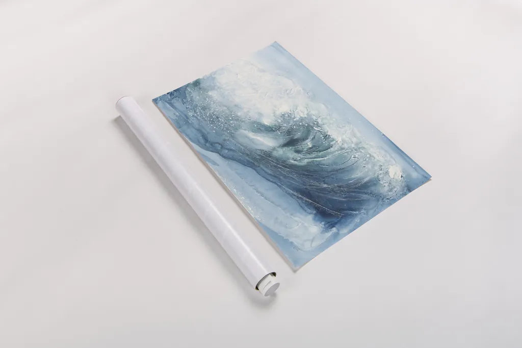 In the Blue VI by Chris Paschke. shown as a rolled paper print. Available as archival giclee rolled canvas, fine art paper, or poster print. SKU 61474i.