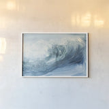 In the Blue VI by Chris Paschke. shown as a paper print in a white frame. Available as a archival giclee rolled canvas, fine art paper, or poster print. SKU 61474i.