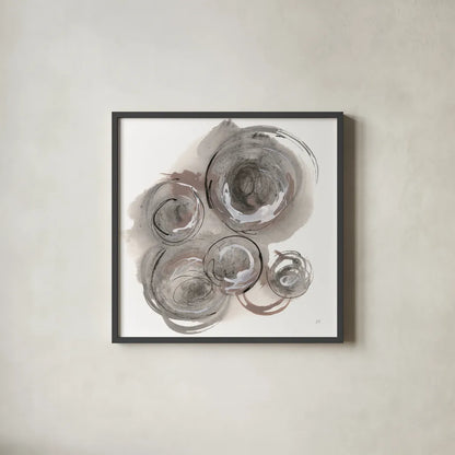 In the Circle II by Chris Paschke. Shown in a sleek black glass frame for a contemporary gallery look. Available as an archival giclee rolled canvas, fine art paper, or poster print. SKU 70670a.