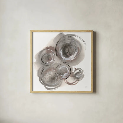 In the Circle II by Chris Paschke. Shown in a natural wood glass frame for a timeless modern aesthetic. Available as an archival giclee rolled canvas, fine art paper, or poster print. SKU 70670a.