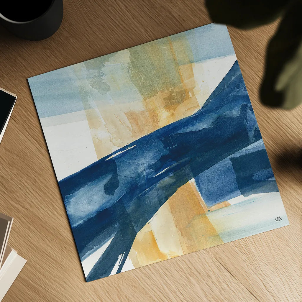 Indigo III by Chris Paschke. Shown as a detailed flat fine art print, highlighting archival giclee quality. Available as an archival giclee rolled canvas, fine art paper, or poster print. SKU 15135a.