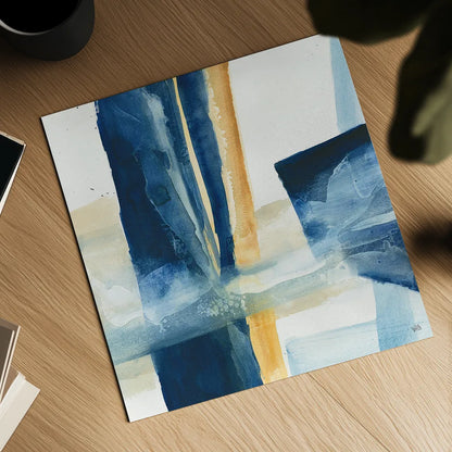 Indigo IV by Chris Paschke. Shown as a detailed flat fine art print, highlighting archival giclee quality. Available as an archival giclee rolled canvas, fine art paper, or poster print. SKU 15136a.