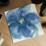 Indigo Mint IV by Chris Paschke. Shown as a detailed flat fine art print, highlighting archival giclee quality. Available as an archival giclee rolled canvas, fine art paper, or poster print. SKU 34001a.