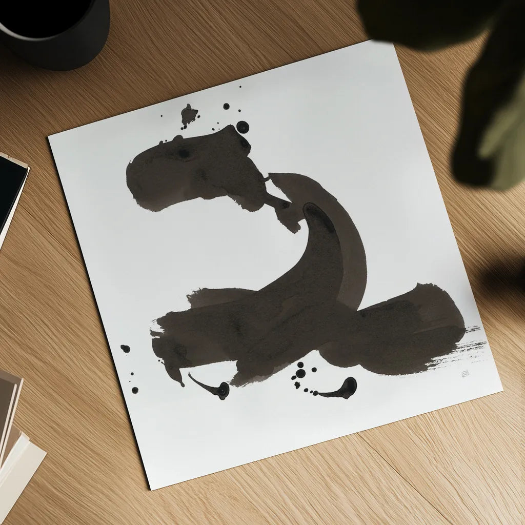 Ink Drops II by Chris Paschke. Shown as a detailed flat fine art print, highlighting archival giclee quality. Available as an archival giclee rolled canvas, fine art paper, or poster print. SKU 66208a.